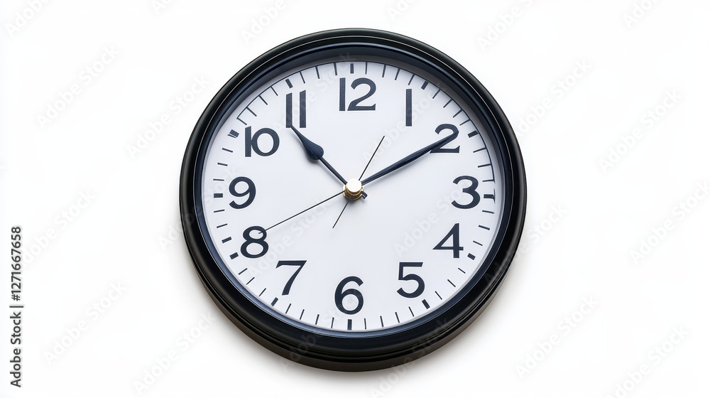 Clock showing midnight, isolated on white background.
Simple image of a clock face taken from above Clock showing midnight, isolated on white background.
Simple image of a clock face taken from above