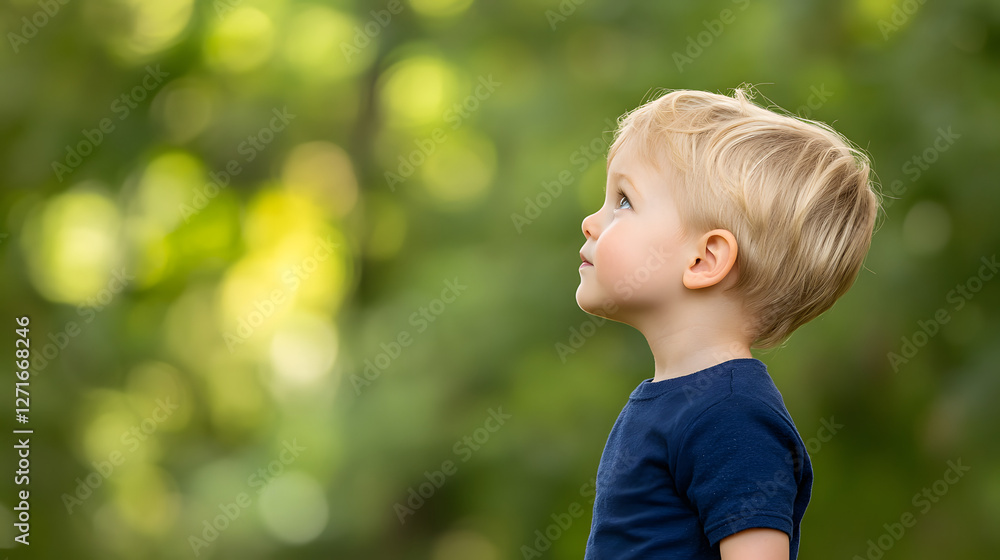 Cute Kid Standing in Forest, Head and Shoulders Portrait
Cute Kid Standing in Forest, Head and Shoulders Portrait