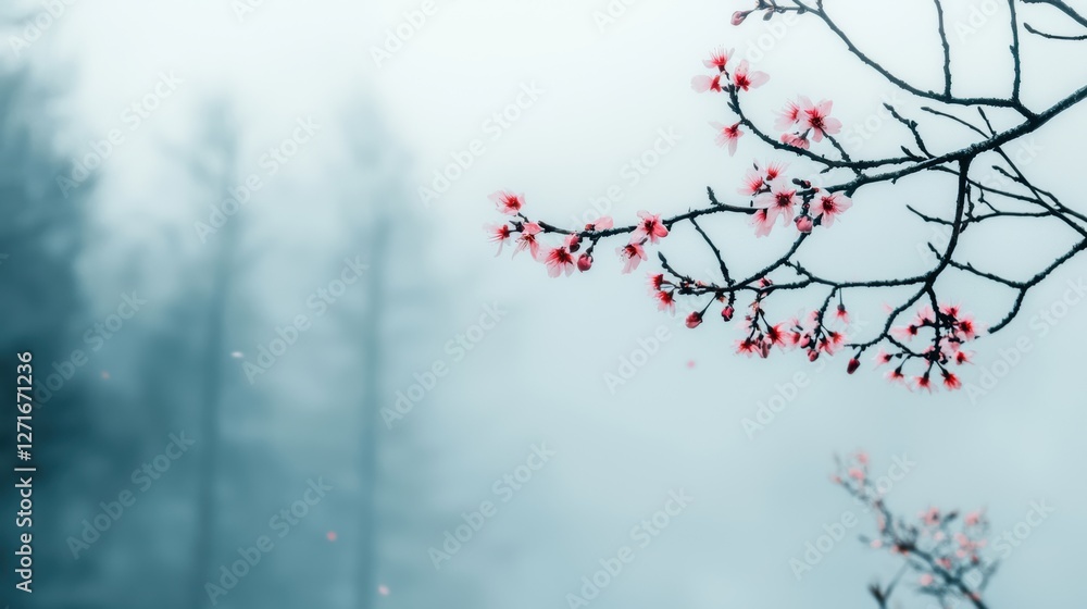 Japanese cherry blossoms in full bloom, delicate pink petals falling, soft dreamy spring atmosphere Japanese cherry blossoms in full bloom, delicate pink petals falling, soft dreamy spring atmosphere
