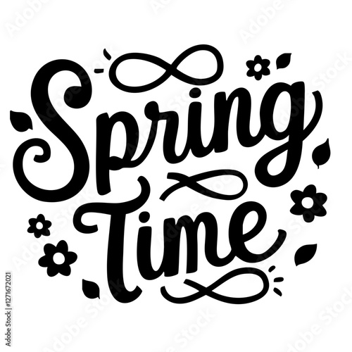 Spring Time quote svg