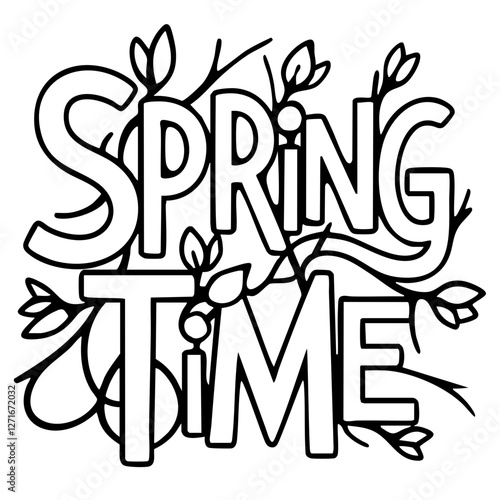 Spring Time quote svg