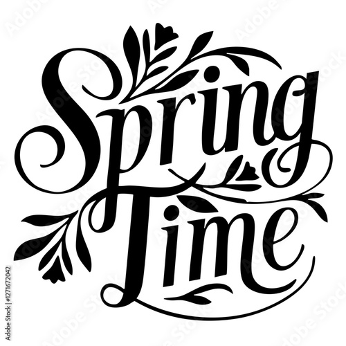 Spring Time quote svg