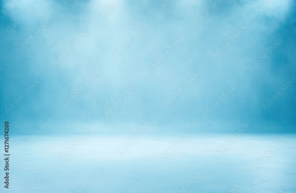 Abstract blue background with lighting effects, resembling a stage or studio setting. Serene and calm Abstract blue background with lighting effects, resembling a stage or studio setting. Serene and calm