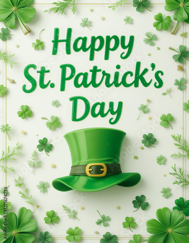 st patricks day greeting card