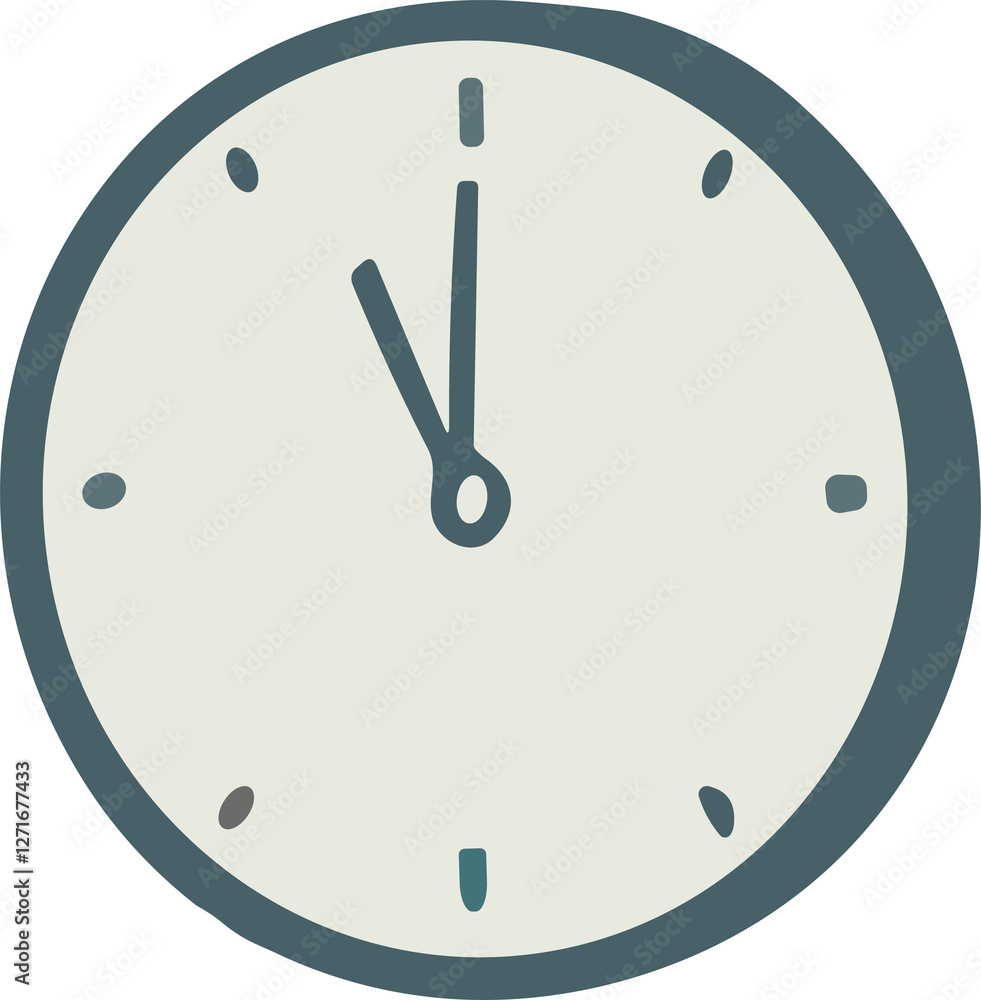 clock on white background clock on white background