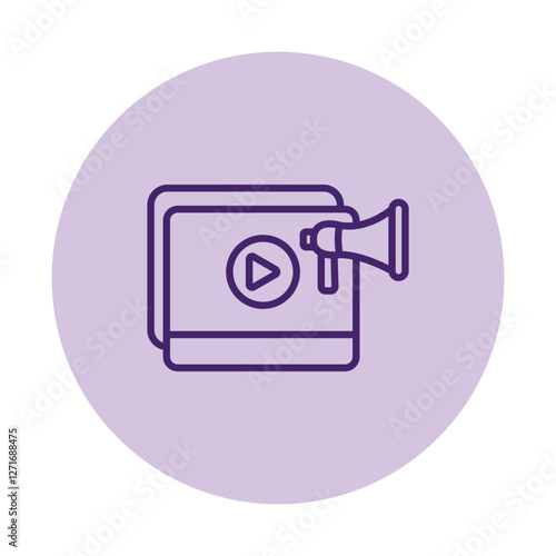 Video Marketing pentaglow, vector, pixel perfect, illustrator file 
