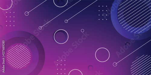 banner background. colorful gradations, pink and dark blue. abstract geometric. memphis style