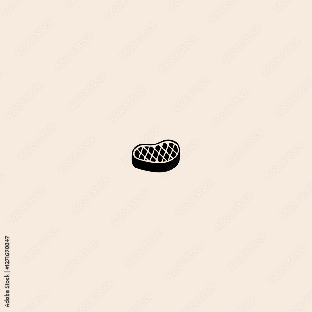 Beef Meat Steak icon flat vector design. Beef Meat Steak icon flat vector design.
