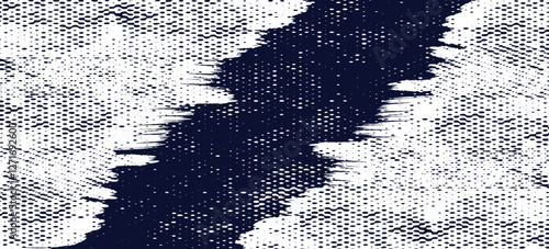White halftone dots blue color pattern gradient grunge texture background. Dot pop art comic sport style vector illustration. Eps10