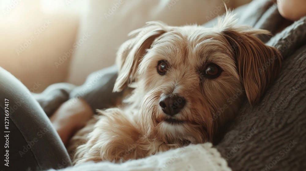 Warm and Cozy Moment with a Dog Warm and Cozy Moment with a Dog