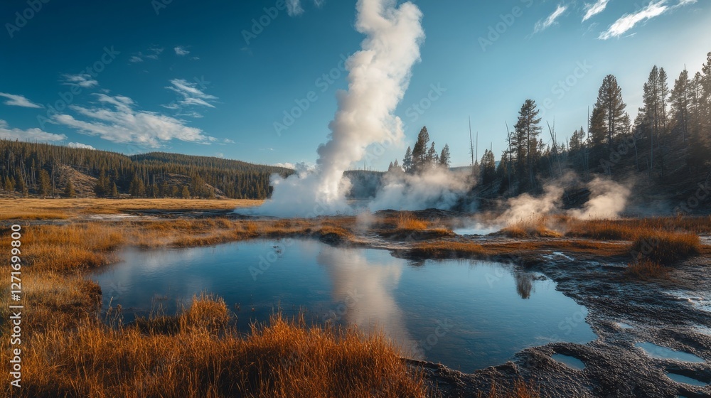 Yellowstone National Park is a beautiful place in Wyoming, USA. It's known for its geysers and other hot springs, as well as its beautiful scenery and wildlife. Yellowstone National Park is a beautiful place in Wyoming, USA. It's known for its geysers and other hot springs, as well as its beautiful scenery and wildlife.