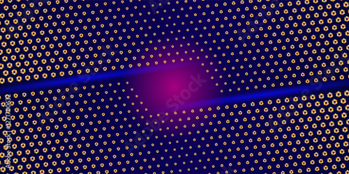 Hexagon Dot pattern, art background template. Vector dark honey texture