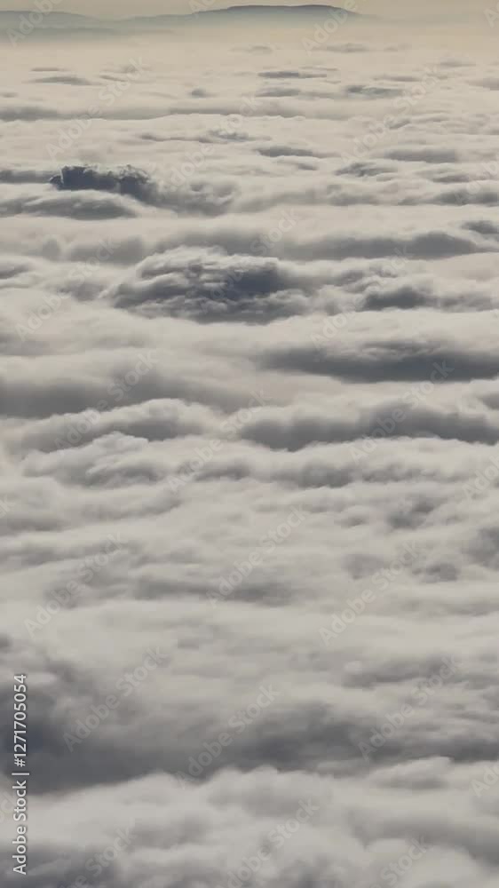 View from plane window flying from Tirana to Izmir .