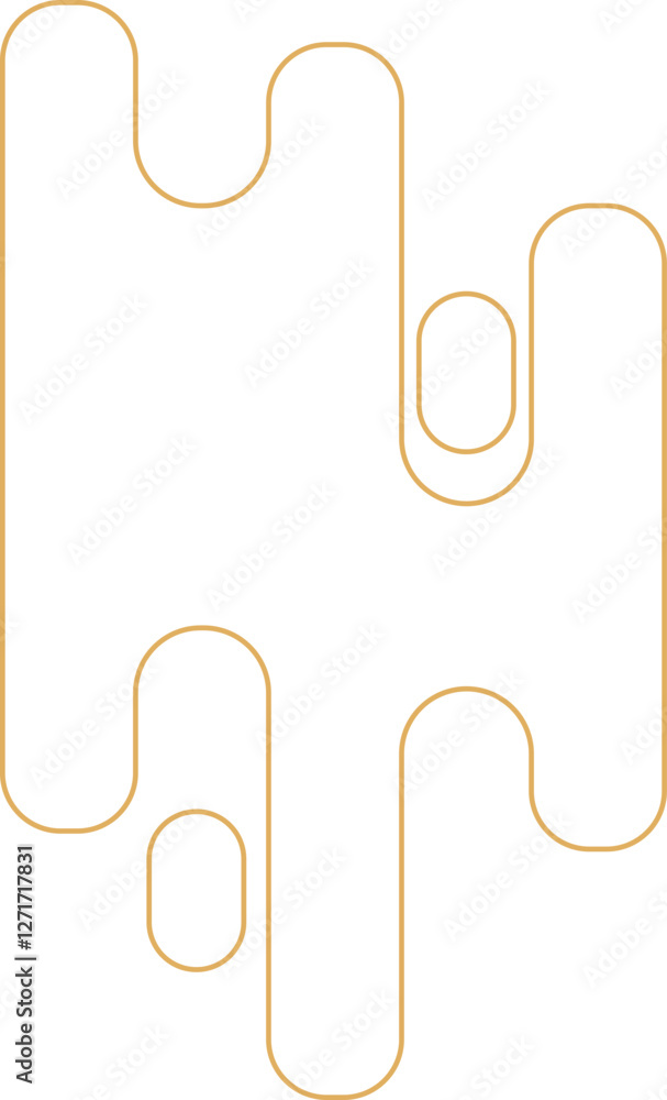 yellow geometric outline of a honey clot yellow geometric outline of a honey clot