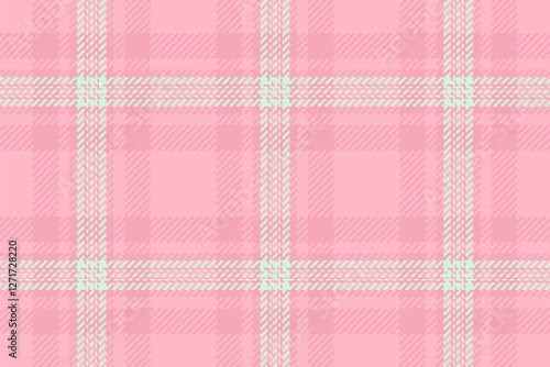 Rough textile vector plaid, countryside fabric seamless check. Classical texture background pattern tartan in light and red colors.