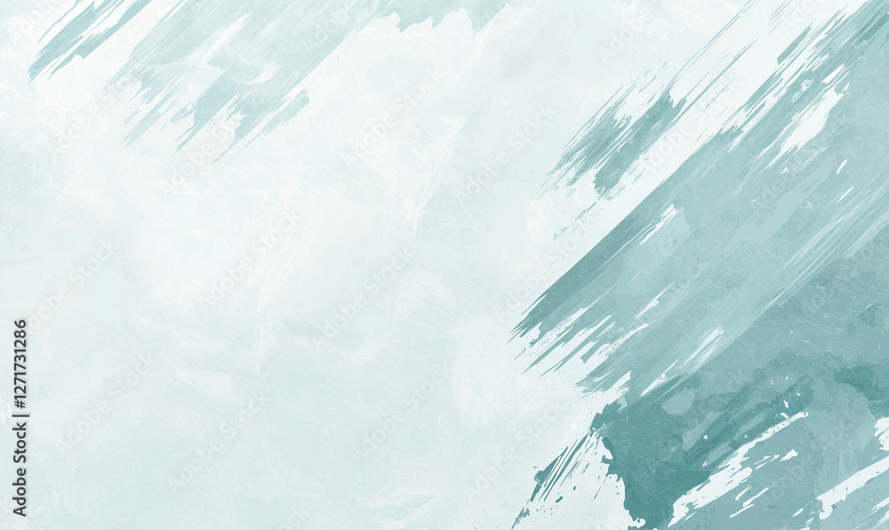 custom made wallpaper toronto digitalAbstract teal and white watercolor painting with textured brush strokes and soft gradients.