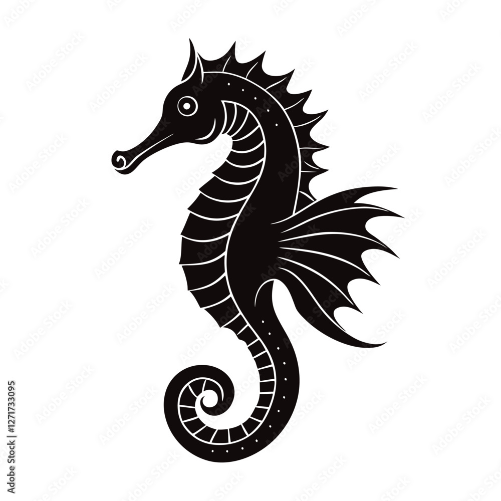 Obraz premium seahorse vector illustration