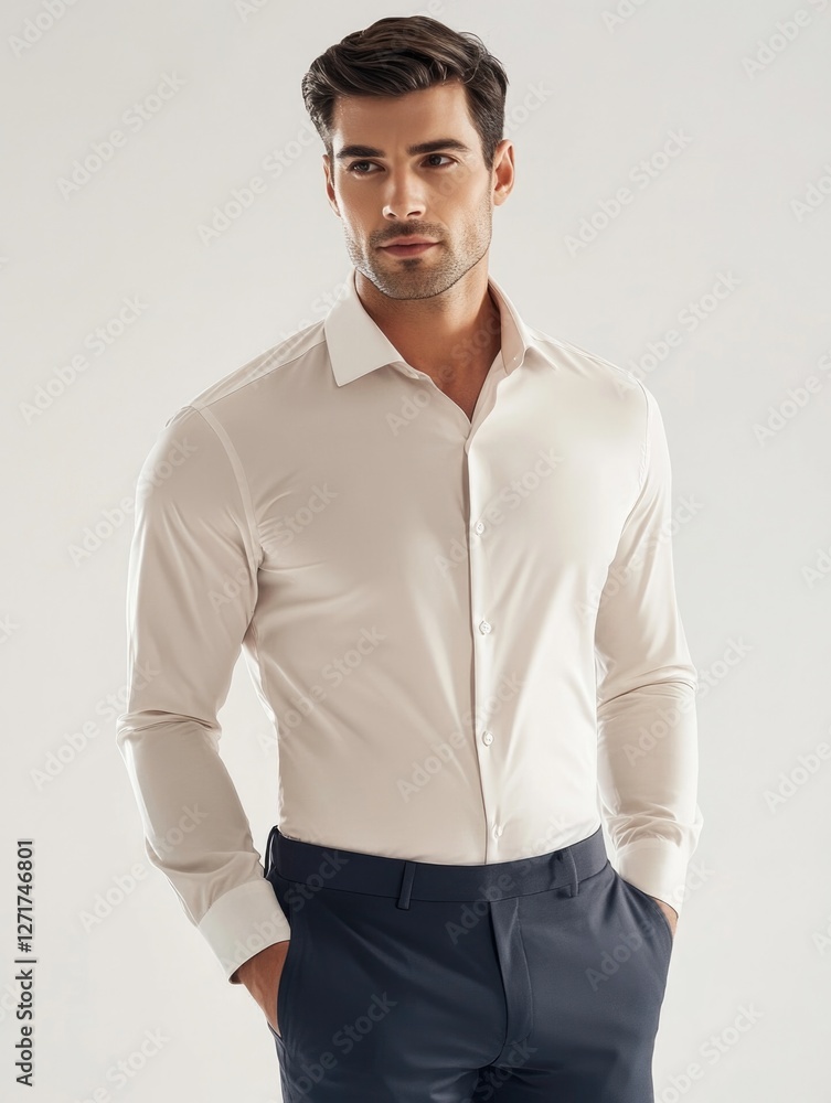 Fototapeta premium Man in Casual Clothing