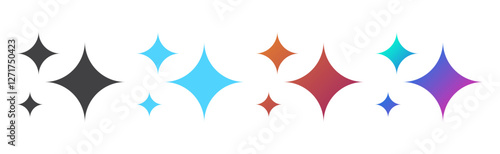 Generate AI user interface. AI enters by command prompt to generate ideas. UX/UI icon element for apps, and websites. Computer help assistant. Vector illustration.