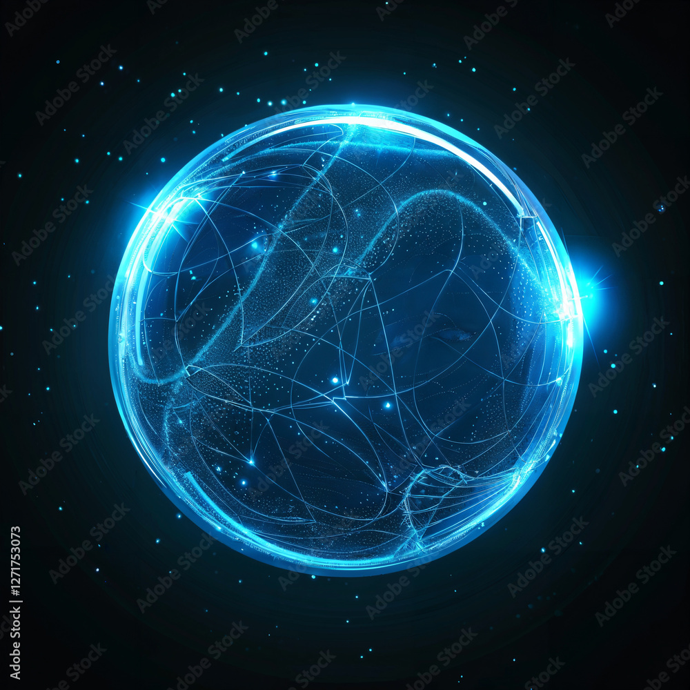 A circle with the glow quot in the dark