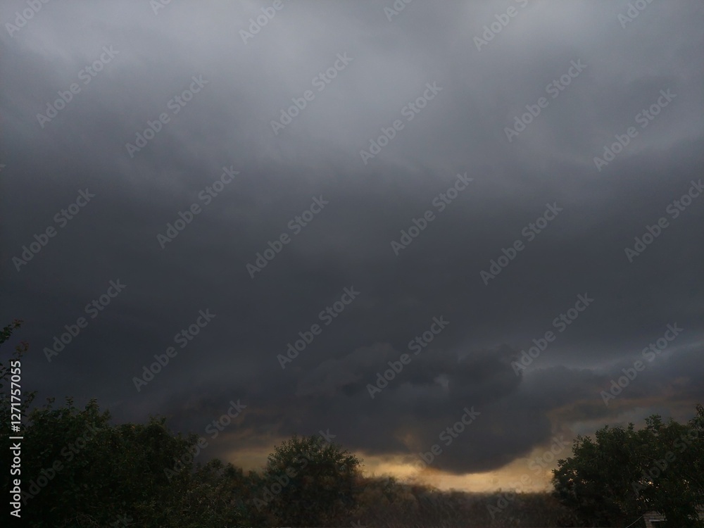 Fototapeta premium time lapse of storm clouds