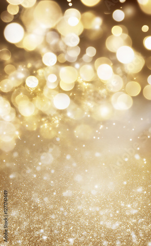 a beautiful background of golden glittering light,