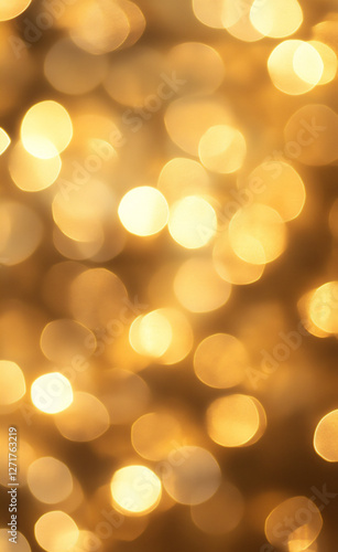 a golden background with bokeh lights,