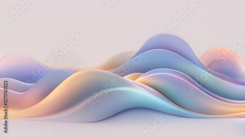 Sfondo digitale astratto multicolore con onde sonore