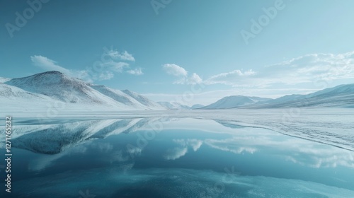 Wallpaper Mural Mountain Lake Winter Scene Torontodigital.ca