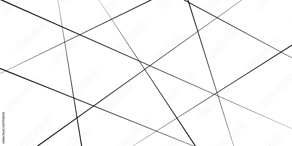Abstract geometric pattern. Outline monochrome texture. Chaotic abstract line background. Random geometric line seamless pattern. Abstract geometric pattern. Outline monochrome texture. Chaotic abstract line background. Random geometric line seamless pattern.