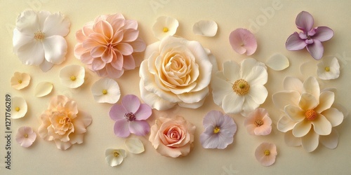 Bunch of flowers on table