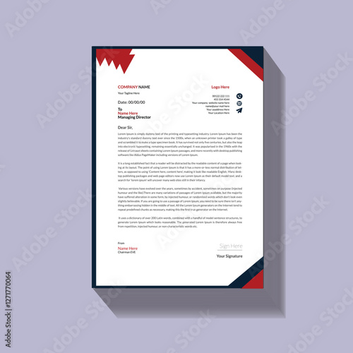Modern and creative letterhead design