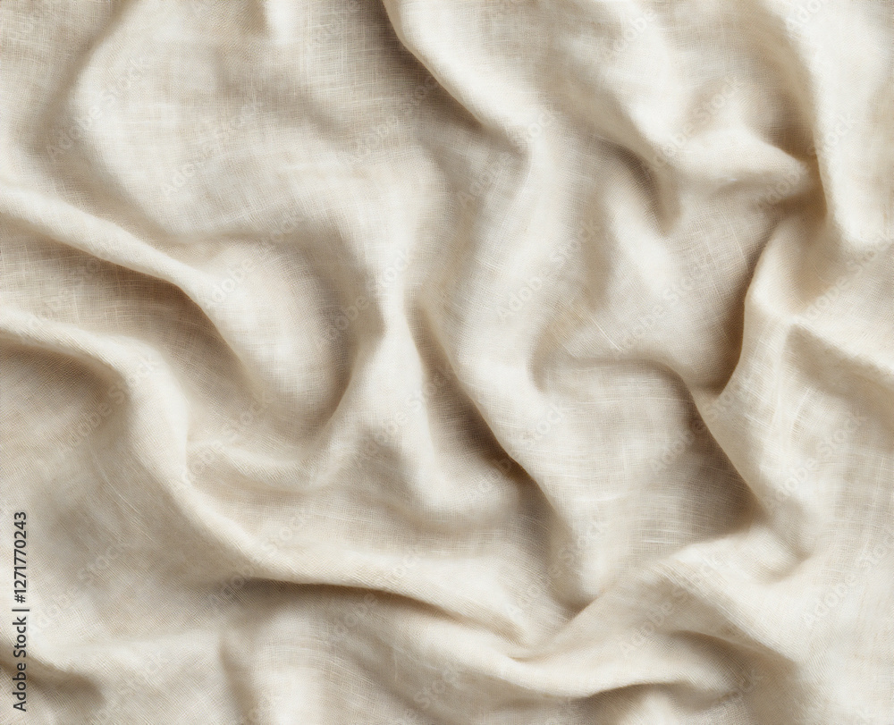 beige linen fabric texture background, top view, flat lay, close-up beige linen fabric texture background, top view, flat lay, close-up