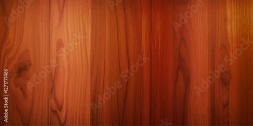 "High Gloss Lacquered Wood Panels with Rich, Deep Brown Tones and Polished Reflective Surfaces, Accentuating the Natural Grain and Creating a Luxurious, Retro-Inspired Background"
