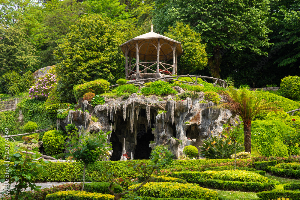 Artificial cave near the Sanctuary of Bom Jesus do Monte in Braga, Portugal