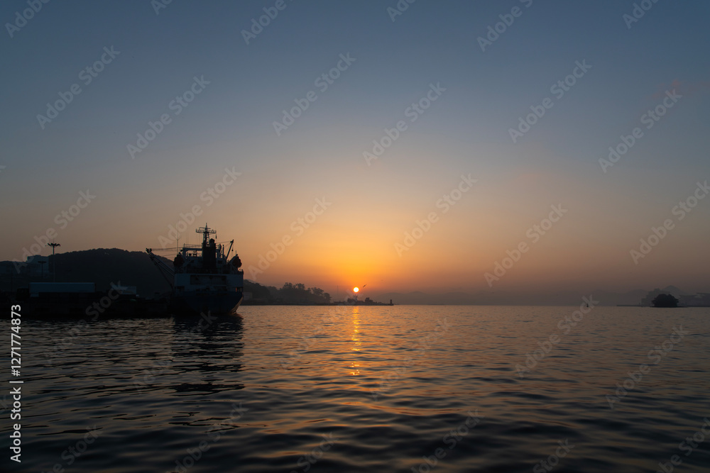 sunrise at the harbor sunrise at the harbor