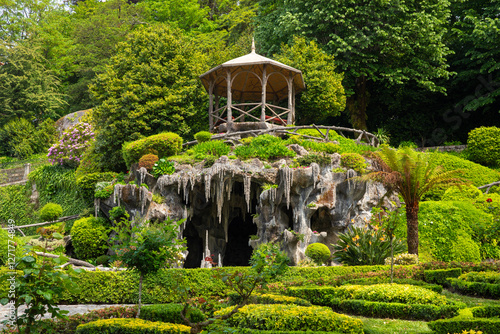 Artificial cave near the Sanctuary of Bom Jesus do Monte in Braga, Portugal