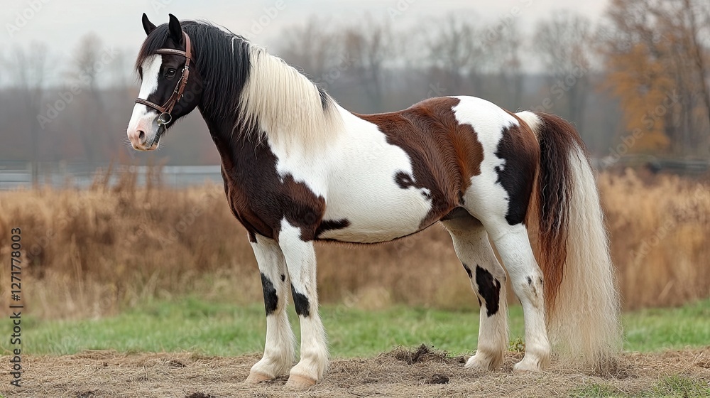 Portrait of a Gypsy Vanner mare - Portrait of a Gypsy Vanner mare -