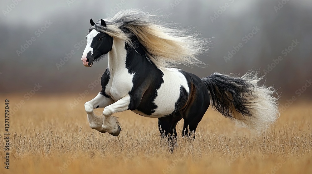Portrait of a Gypsy Vanner mare - Portrait of a Gypsy Vanner mare -
