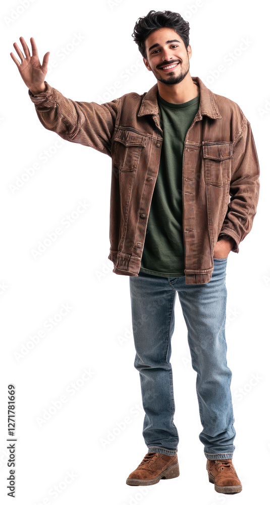 PNG Latino man standing portrait smiling. PNG Latino man standing portrait smiling.