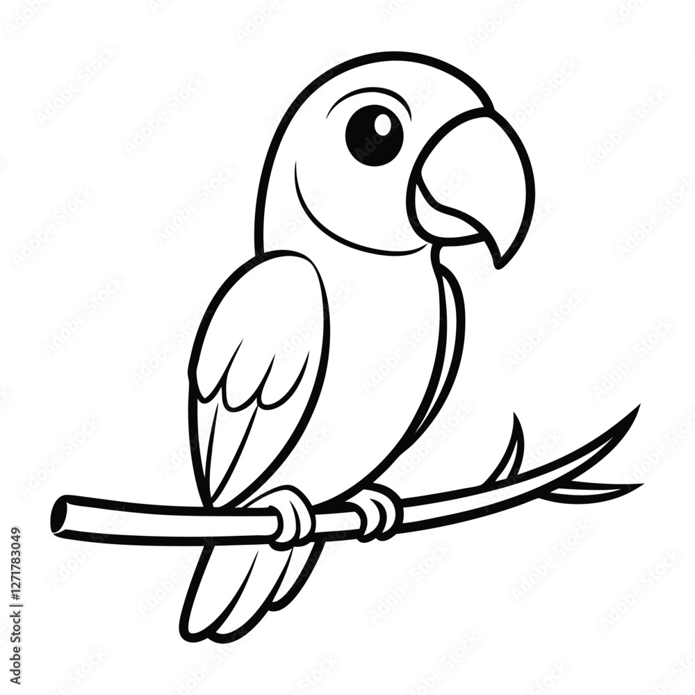 Obraz premium parrot on a branch