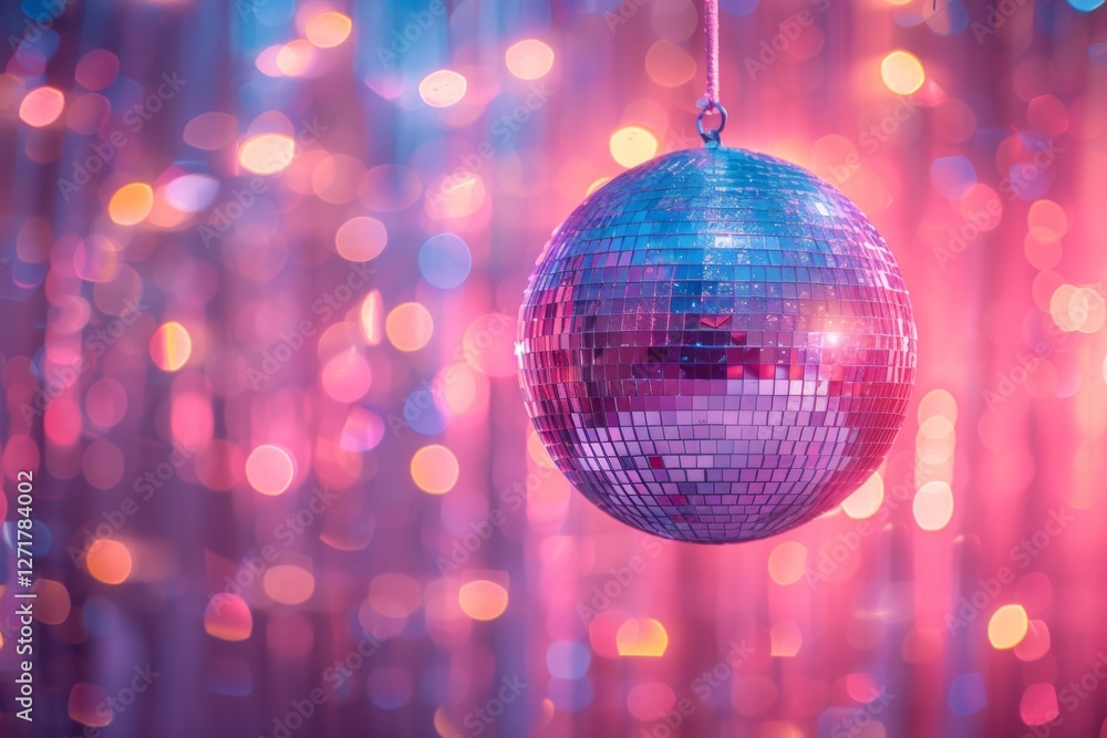 Disco Ball With Warm Glow And Reflection Disco Ball With Warm Glow And Reflection