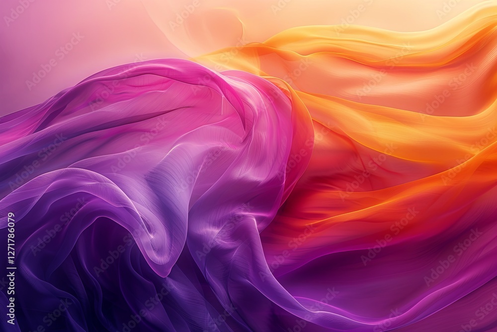 Fototapeta premium Abstract Gradient Layers In Vibrant Colors