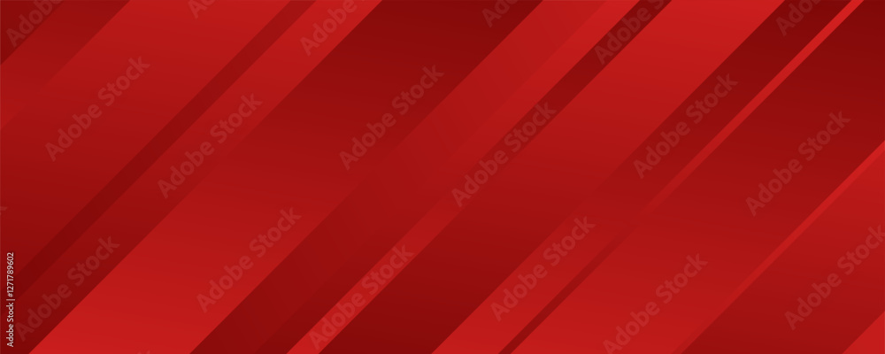 Fototapeta premium banner background. colorful, bright red gradation, slash, memphis. Eps10