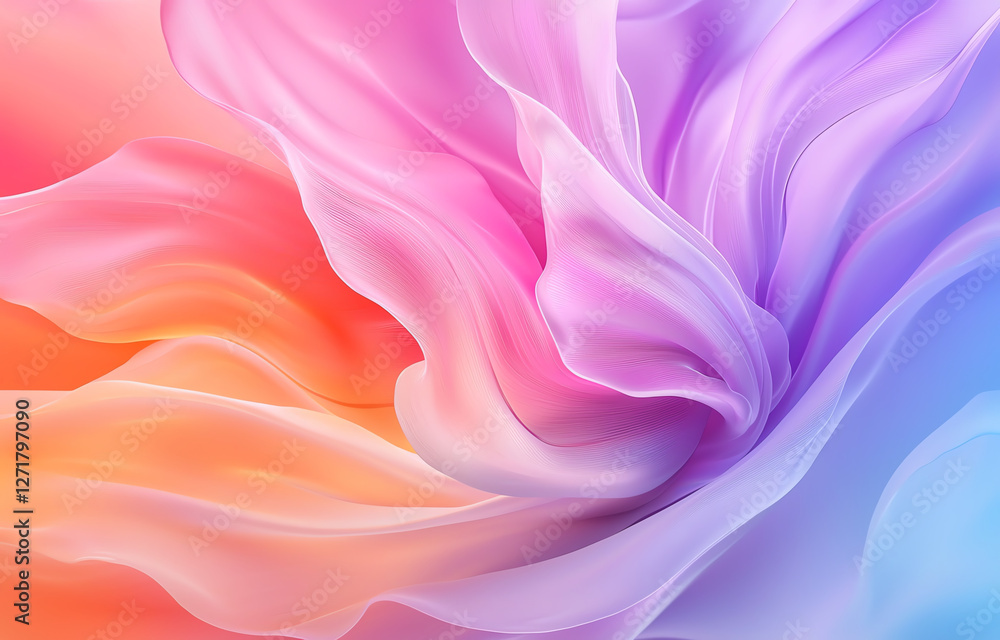 Soft pastel colors blend seamlessly in flowing abstract design, creating dreamy and serene atmosphere. gentle curves and gradients evoke sense of calm and tranquility Soft pastel colors blend seamlessly in flowing abstract design, creating dreamy and serene atmosphere. gentle curves and gradients evoke sense of calm and tranquility