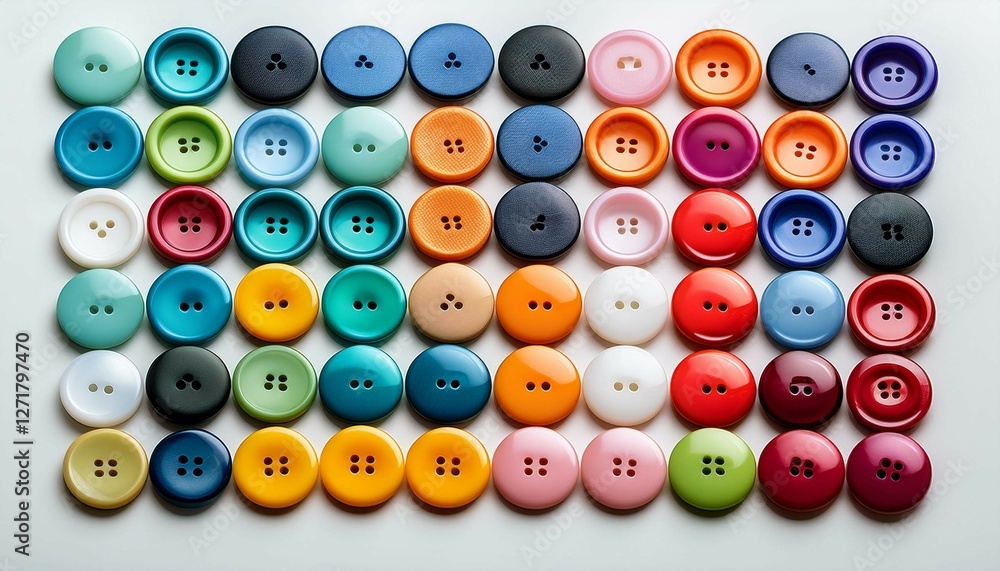 colorful buttons on white background colorful buttons on white background
