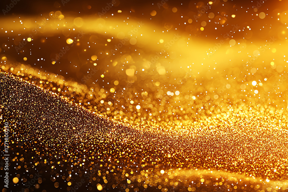 shimmering golden background filled with sparkling glitter and texture creates vibrant and festive atmosphere. This evokes feelings of celebration and joy shimmering golden background filled with sparkling glitter and texture creates vibrant and festive atmosphere. This evokes feelings of celebration and joy