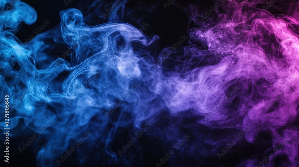 A mesmerizing blend of blue and pink smoke swirling gracefully against a dark background, creating an ethereal and vibrant visual experience. A mesmerizing blend of blue and pink smoke swirling gracefully against a dark background, creating an ethereal and vibrant visual experience.