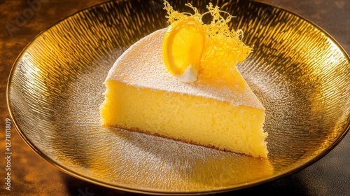 Golden Plate Lemon Cake Slice - A Delicious Dessert