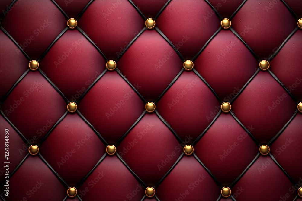 Naklejka premium luxury red leather upholstery